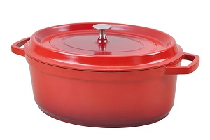 Commichef 26cm Oval Casserole Dish - Red